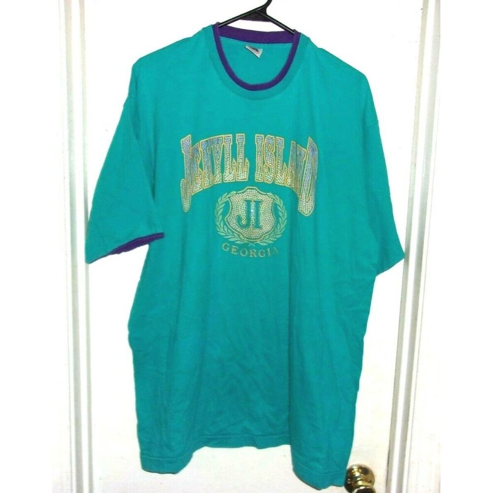 Fruit of the Loom‎ Jekyll Island Georgia Vintage T-Shirt Souvenir XL Made in USA